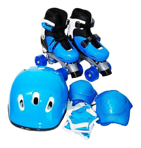 Patins Importway Bw017 C/ Kit De Proteção Azul 31/34 - Usado