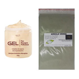 Argila Verde 500g E Gel Massagem Previne Gordura E Celulite