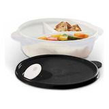 Lonchera Porta Comida Tupperware Cristal Flash 1l Divisiones