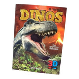 Colección Dinos Libros 3d Con Stickers Y Lentes Color 