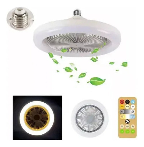 Genial Lámpara Led Para Ventilador Techo Mando A Distancia