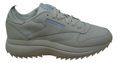 Zapatillas Reebok Classic Leather Sp Blanco/celeste Dama Dep