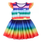 Vestido De Gabby Dollhouse De Verano A Rayas Para Niña