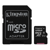 Tarjeta De Memoria Kingston Sdcs Con Adaptador Sd 128gb