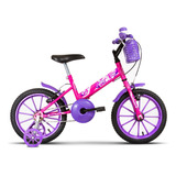 Bicicleta Infantil Aro 16 Ultra Kids T Personagens Com Cesto