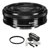 Sony E 20mm F/2.8 Lente With Uv Filter Kit