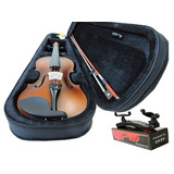 Kit Violino Barth Old 4/4 C/ Case Bk + Espaleira