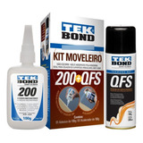 Kit Moveleiro- Cola Instant. 100g+ Acel. Qfs 200ml- Tek Bond