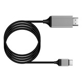 Cable Adaptador Compatible Con Tipo C A Hdmi, Color Negro
