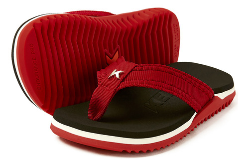 Chinelo Kenner Nk6 Pro Infantil Vermelho Casual