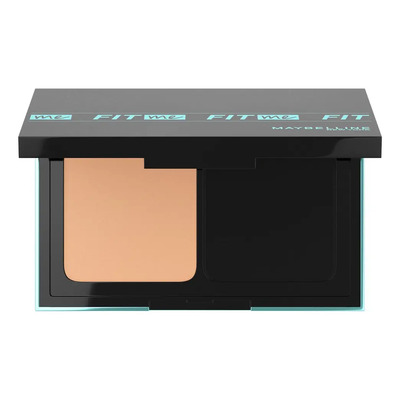 Maybelline Base Maquillaje Polvo Fit Me, control brillo, protector solar, resistente a agua y sudor | Envío gratis