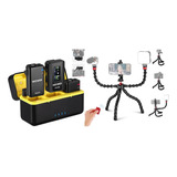 Cm28 Wireless Lavalier Microphone System With Charging Case,