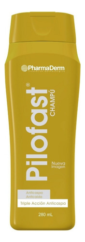 Shampoo Pilofast Anticaída Y Anticaspa En Botella De 280ml Por 1 Unidad