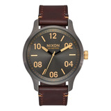 Nixon Patrol Leather A1243-328.1 Ft Reloj Analogico Clasico