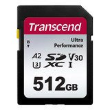 Memoria Transcend 512gb 340s Uhs-i Sdxc 160mb/s Ultra