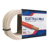 Cable Unipolar 6mm Rollo 100 Mts Electrocable Blanco