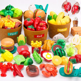 Set De Alimentos De Clasificación De Color Para Niños 70 Pie