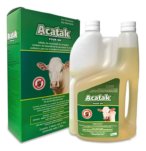 Acatak Pour-on Elanco Carrapaticida Para Bovinos - 1 Litro