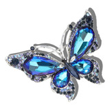 Broche Prendedor Pin Mariposa Cristal Brillante Para Mujer 