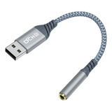 Dchav Adaptador De Audio Usb A 0.138 In, Conector De Micró.