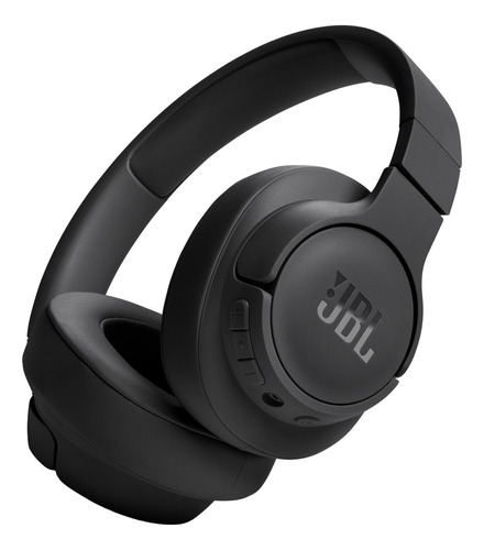 Fone De Ouvido Sem Fio Jbl Tune 720bt Bluetooth 76h Bateria Cor Preto Luz Azul