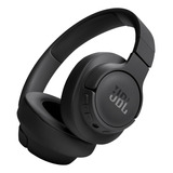 Fone De Ouvido Sem Fio Jbl Tune 720bt Bluetooth 76h Bateria Cor Preto Luz Azul