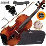 Kit Violino 4/4 Maciço Envelhecido Vk644 Eagle Envio 24 Hras