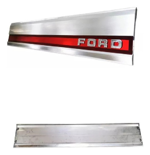 Moldura Tapa Caja Ford Pu F150 1992 1993 1994 1995 1996 Rojo