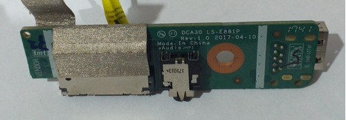Placa Usb  Audio  Sd Card Reader Lenovo 520-24iku/ 520-22iku