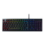 Teclado Gamer Razer Huntsman Qwerty Inglés Us Color Negro Con Luz Rgb