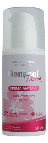 Genacol Derma Crema Antiage Antiarrugas Antiedad Colágeno Tipo De Piel Sensible