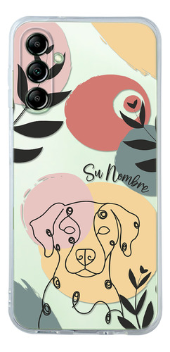 Funda Para Galaxy Mujer Perro Dálmata Minimal Su Nombre