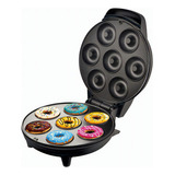 Maquina Donuts Hacer Mini Donas Desayuno 1200w Antiadherente Color Negro