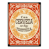 #742 - Cuadro Decorativo Vintage - Cerveza Poster No Chapa