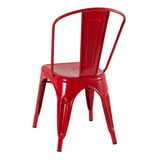 Cadeira Tolix Iron Aço Industrial Loft Metal Gourmet Cores Cor Da Estrutura Da Cadeira Vermelho