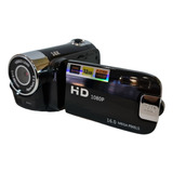 Filmadora Videocamara Full Hd 1920x1080p Luz Led 16mp Lcd Color Negro