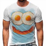 Camiseta Ovo Frito Bacon Food Comida A