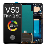 Pantalla Lcd Amoled Con Marco Para LG V50 Thinq 5g V500n