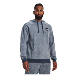 Polerón Training Ua Rival Fleece Printed Gris Hombre