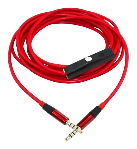 Cable Auxiliar 3.5 Mm Con Microfono Manos Libres Control 1 M