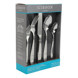 Set De 20 Cubiertos En Acero Inoxidable Gibson Home