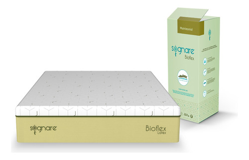 Sognare® Colchón Individual Semisuave Híbrido Modelo Bioflex Color Blanco