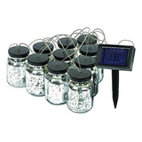 Jar Luces De Cadena Malibu 2x10 Solares Mason