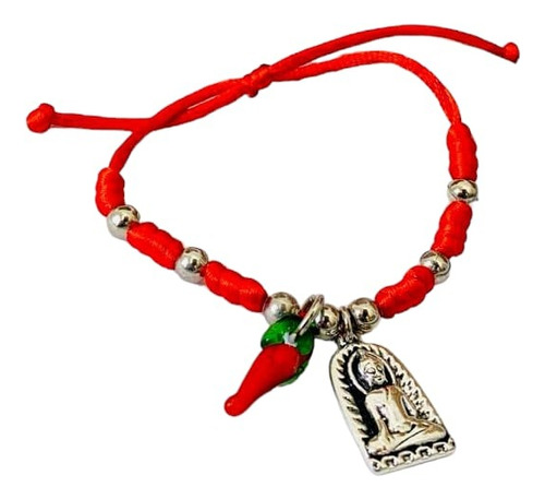 Pulsera Buda Y Cuerno Protección Contra La Envidia, Suerte