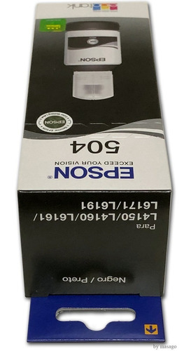 Combo 3 Botella Tinta Epson 504 Negro T504120 C13t03n12a