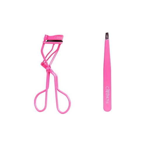 Enchinador + Pinza Beauty Creations Purpura Y Rosa Pink 1pz