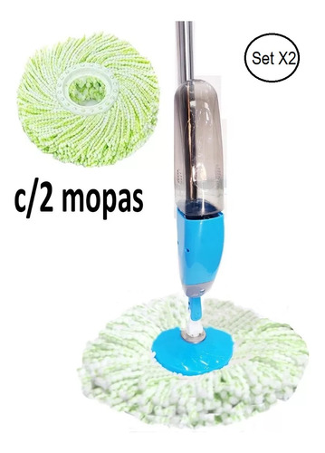 Pack X 2 Trapeador Spray Mop Rc/mopa Universal (2)