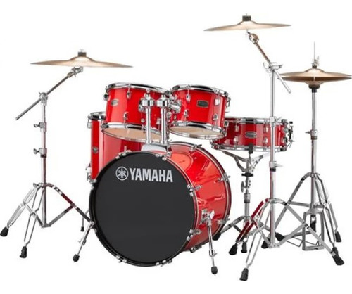 Yamaha Rdp0f5htr | Batería Acústica De 5 Cuerpos Hot Red