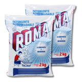 2 Pack Roma Detergente En Polvo Multiusos 2 Kg