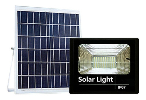 Kit Reflector Led + Panel Solar + Control De 25w Impermeable